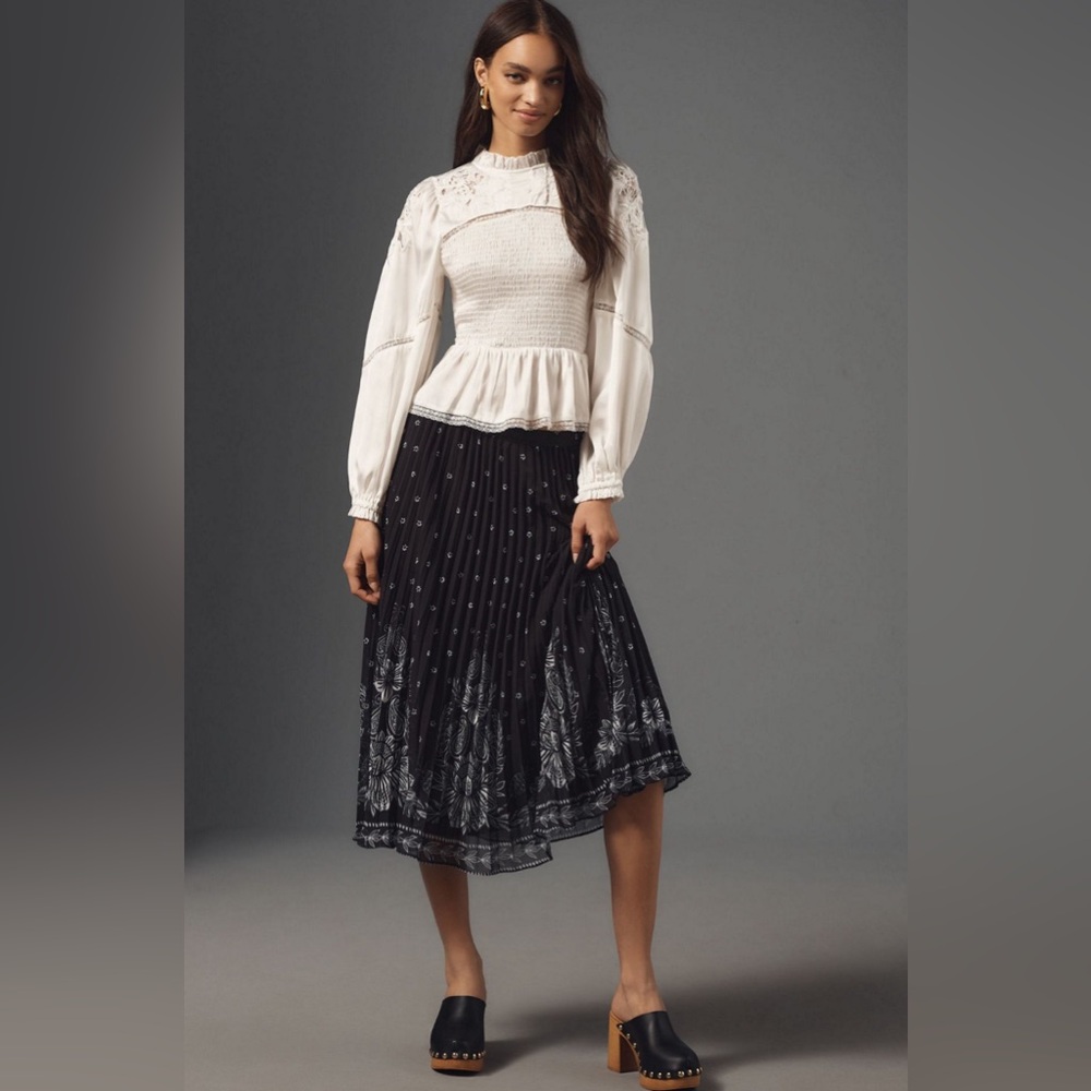 FARM Rio Floral Midi Skirt